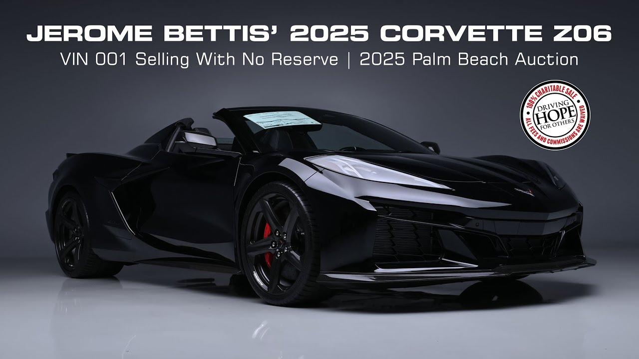 FIRST LOOK - Jerome Bettis' Chevrolet Corvette Z06 Convertible VIN 001 - BARRETT-JACKSON PALM BEACH